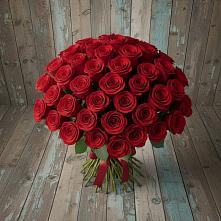 Букет 55 Красных роз Фридом #REPLACE_PRED# Дальнем Константиново