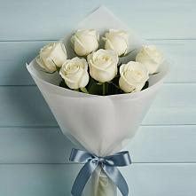 Букет 7 Белых роз Эдлесс Лав #REPLACE_PRED# Дальнем Константиново