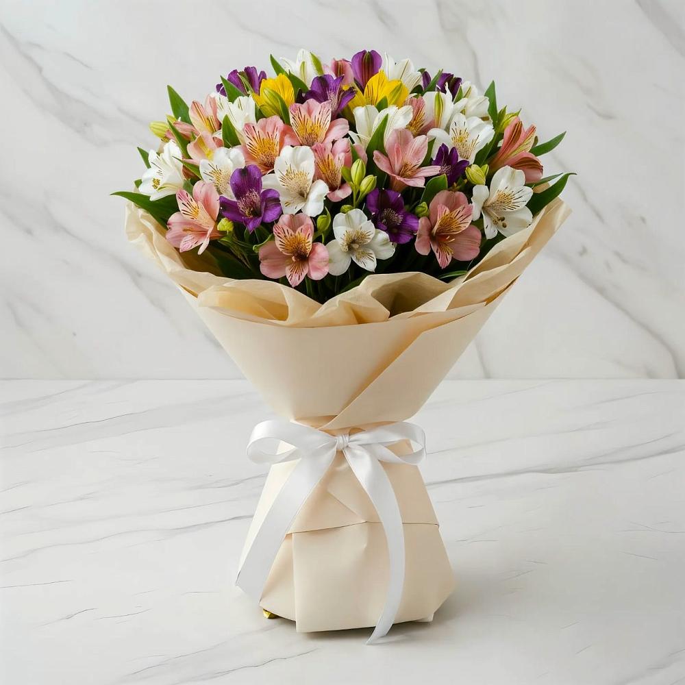 Букет цветов из: Альстромерии в Дальнем Константиново