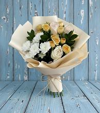 Букет цветов из:  Розы и Хризантемы в Дальнем Константиново