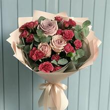 Букет цветов из:  Гвоздики и Розы в Дальнем Константиново
