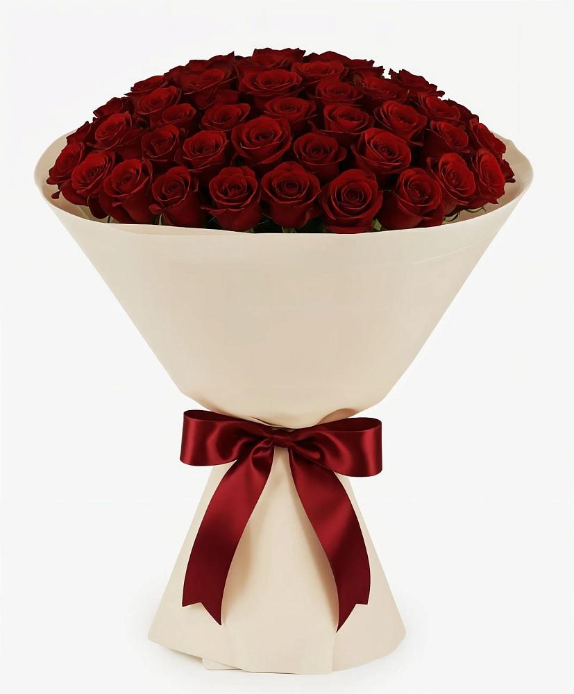 Букет 101 Бордовая роза Блэк Бакарра в Дальнем Константиново